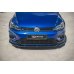 Накладка сплиттер на передний бампер на VW Golf VII R рестайл